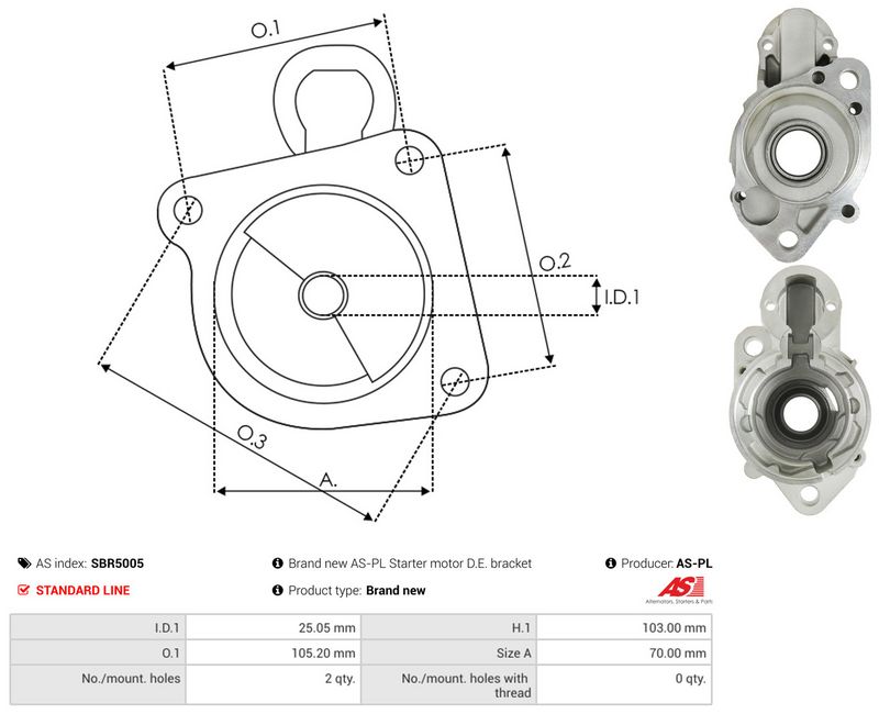 AS-PL SBR5005 Starter Lid, carburettor