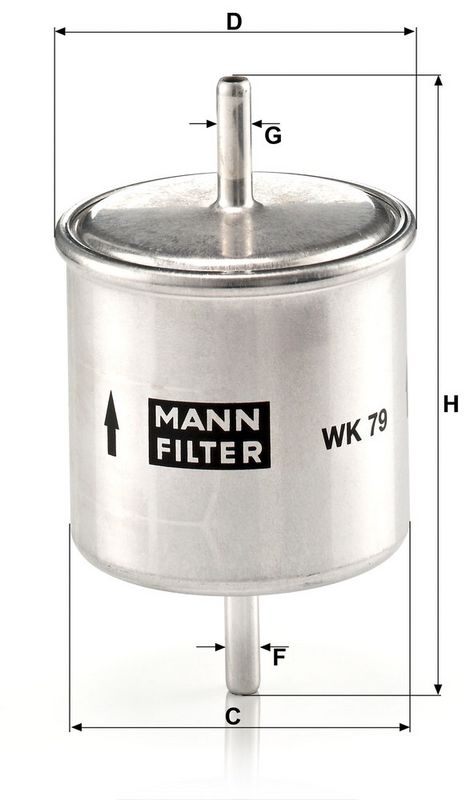 Kütusefilter, MANN-FILTER WK 79