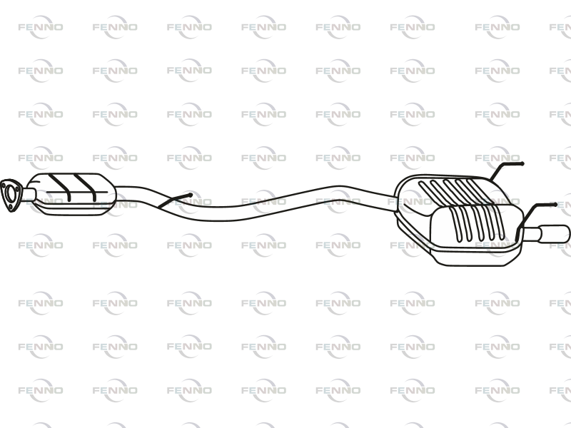 FENNO P36007 - Rear Silencer