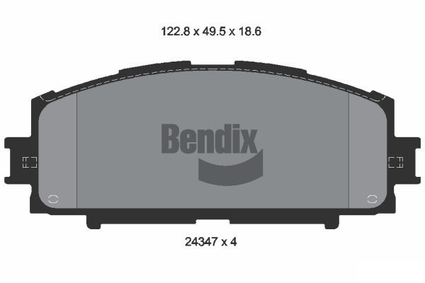BENDIX Braking fékbetétkészlet, tárcsafék BPD1546