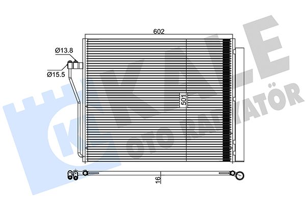 KALE BMW радіатор кондиціонера X5 E70,F15,X6 E71,F16 M/5.0d