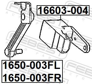 FEBEST 1650-003FL Control Arm Coupling Rod, level control