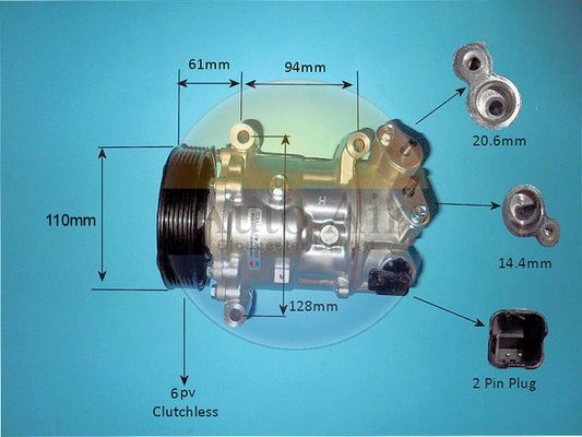 Auto Air Gloucester 14-9784P Compressor, air conditioning