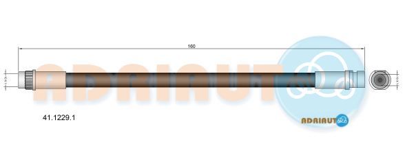 Гальмівний шланг, Adriauto 41.1229.1