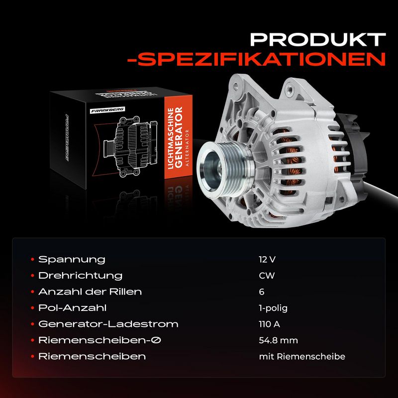 Frankberg 5481FB0001748 Alternator