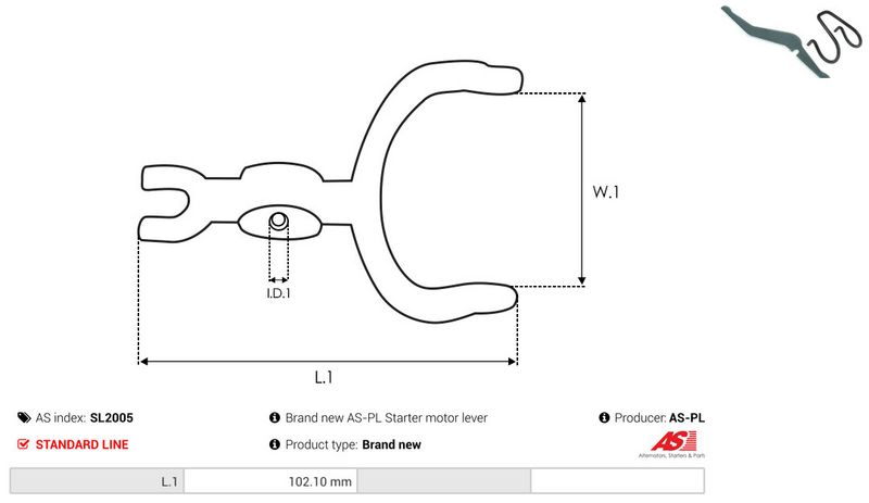 Starterihoob, Karburaator, AS-PL SL2005