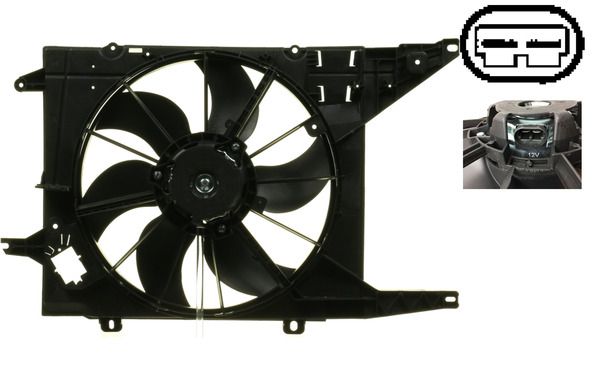 MAHLE ventilátor, motorhűtés CFF 327 000S