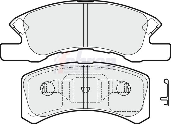 Fahren Brake Pad Set, disc brake FBP3614