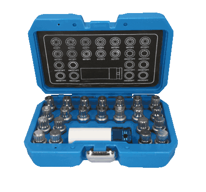 Tööriistade komplekt, veljelukk, KS TOOLS BT691260