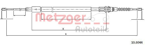 METZGER huzal, rögzítőfék 10.6044