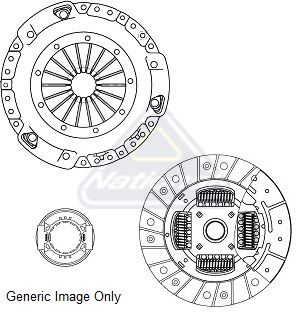 Комплект сцепления Fabia II/Roomster/Polo 1.6TDI 09- (230mm)