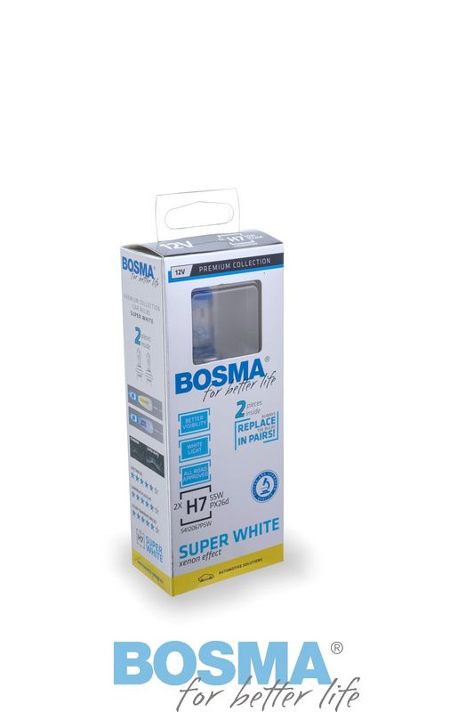 BOSMA 3691 - Lemputė H7 12V 55W