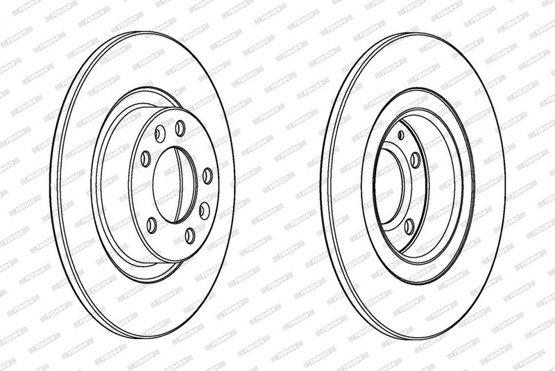 FERODO Disque de frein DDF2297C