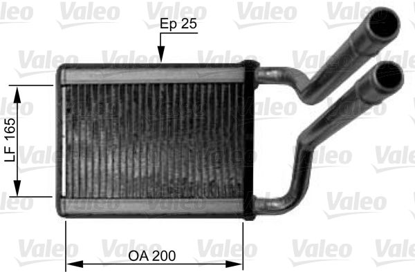 VALEO Kachelradiateur, interieurverwarming 812438