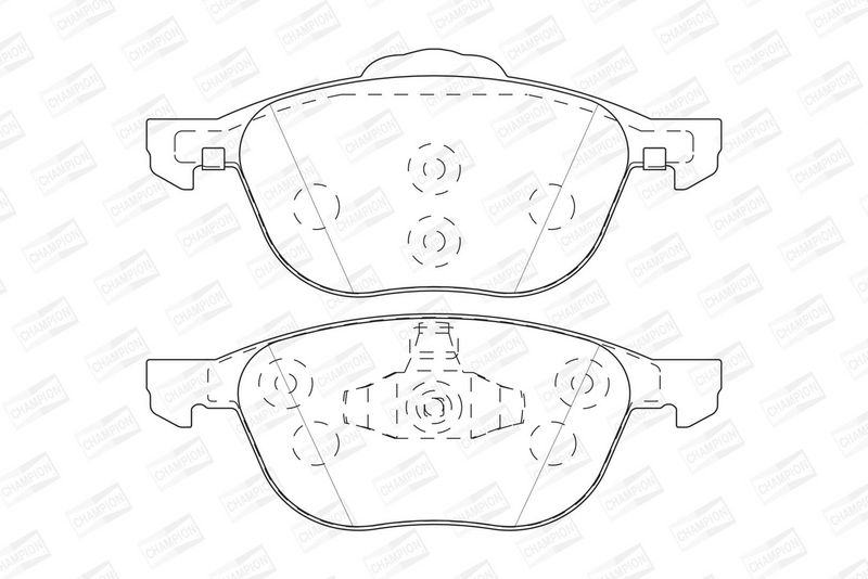 CHAMPION Plaquettes de frein à disque 573753CH