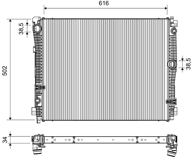 VALEO 701643 - Aušinimo radiatorius