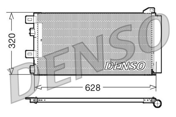 DENSO kondenzátor, klíma DCN05101