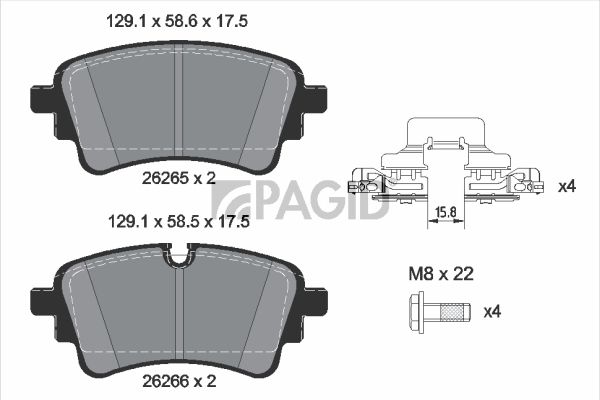 Souprava brzd, kotoučová brzda T2908N-55828N-00