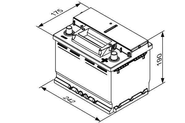 BOSCH 0 092 S4E 051 Starter Battery