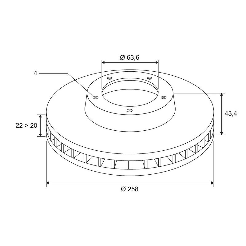 Disc frana 186560 VALEO