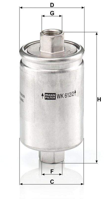 Kütusefilter, MANN-FILTER WK 612, 2
