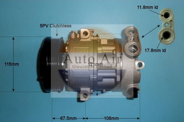 Auto Air Gloucester 14-1446P Compressor, air conditioning