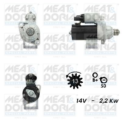 MEAT & DORIA Startmotor / Starter 5010442G