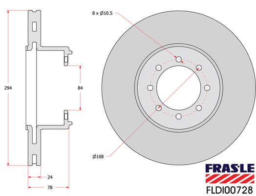 Brzdový kotouč FLDI00728
