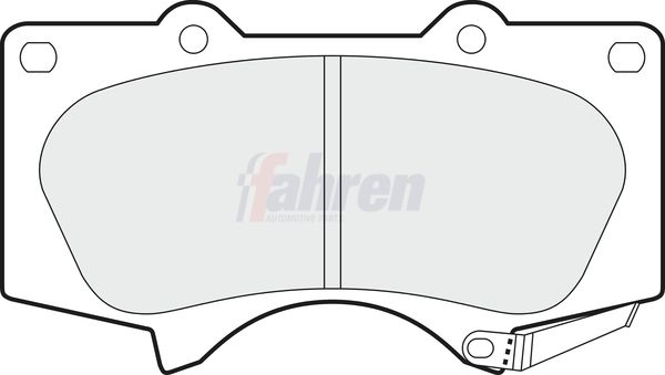 Fahren Brake Pad Set, disc brake FBP3193
