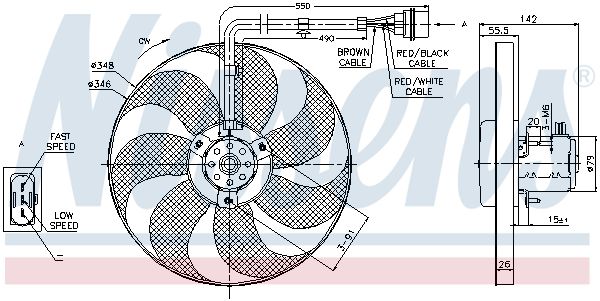 NISSENS 85683 Fan, engine cooling