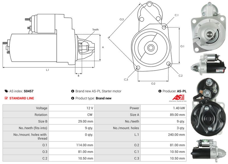 AS-PL S0457 Starter