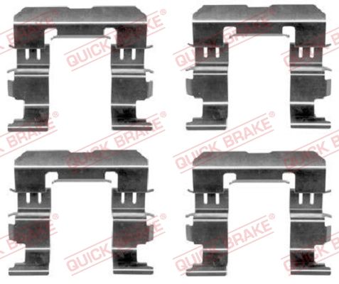 Комплект приладдя, накладка дискового гальма, Quick Brake 109-1612
