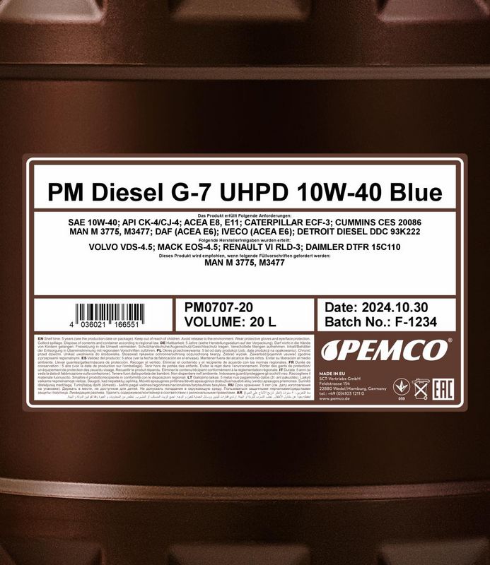 SCT - MANNOL PM0707-20 Engine Oil