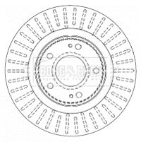 Гальмівний диск, Borg & Beck BBD4481