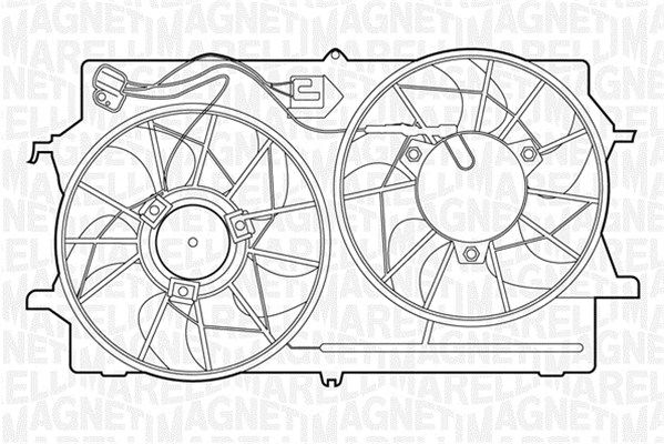 MAGNETI MARELLI ventilátor, motorhűtés 069422307010