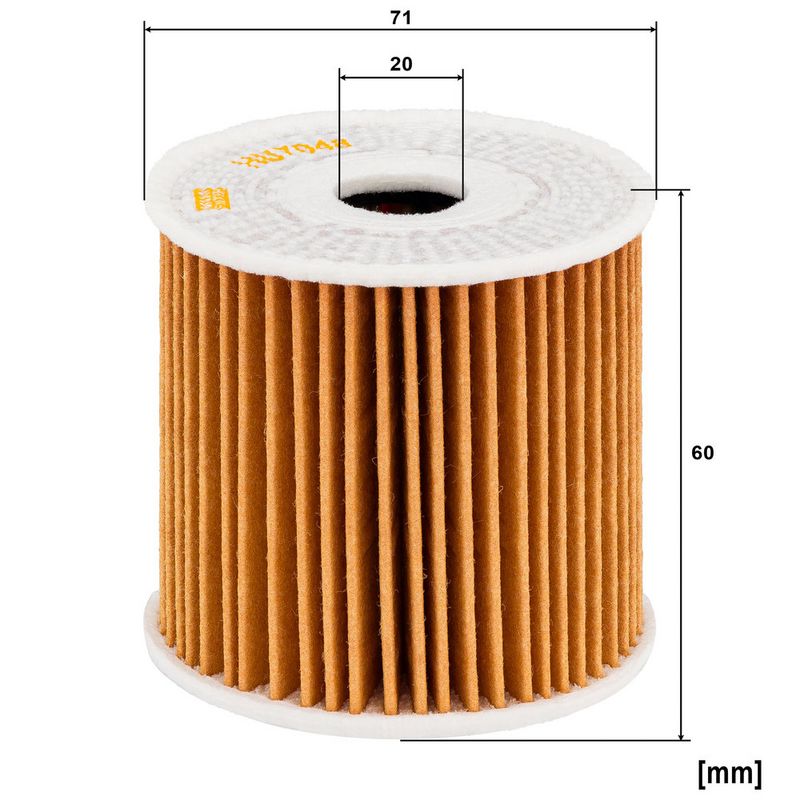 Oliefilter past: HYUNDAI I30, I40 I, I40 I CW, KONA, TUCSON  KIA CEED, OPTIMA, PROCEED, SPORTAGE IV, SPORTAGE V, STONIC, XCEED 1.6D/1.6DH 11.16-