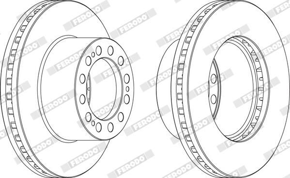 Brzdový kotouč FCR204A