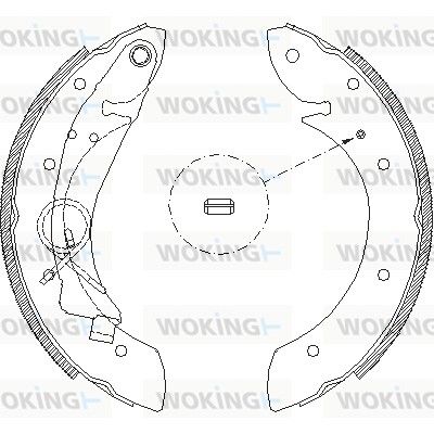 Комлект тормозных накладок на 206, 405, Berlingo, Partner, Xsara