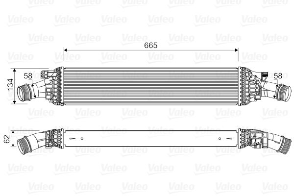 VALEO 818601 Радиатор интеркулера Audi A4/A5/A6/Q5 1.8-2.0TDI 07-