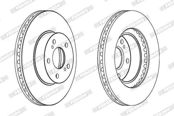 FERODO DDF485C Brake Disc