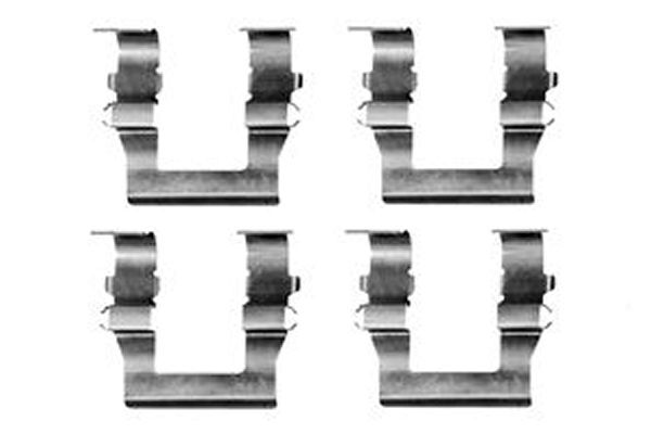 Комплект приладдя, накладка дискового гальма, Trw PFK317