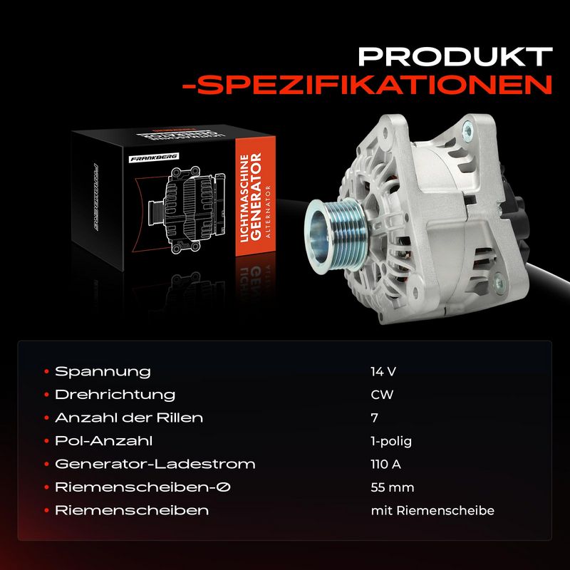 Frankberg 5481FB0055575 Alternator