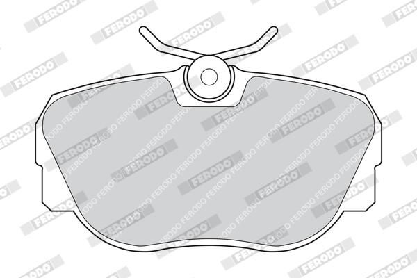 FERODO FDB660 Brake Pad Set, disc brake