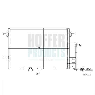 HOFFER 991226 - Kondicionieriaus radiatorius