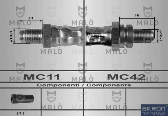 AKRON-MALÒ 80191 - Brake Hose