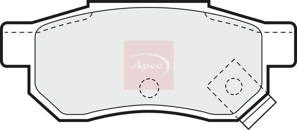 APEC Brake Pad Set, disc brake PAD688