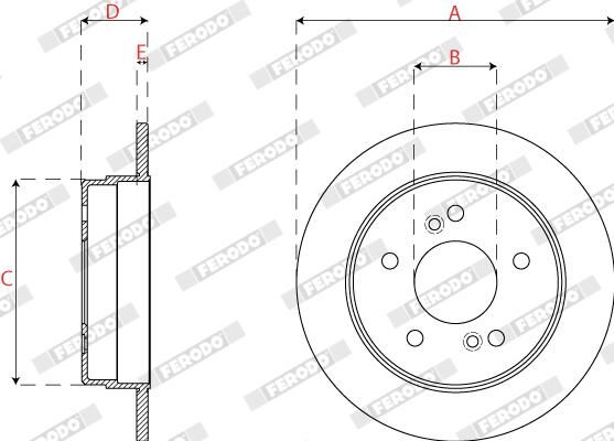 FERODO DDF539 Brake Disc