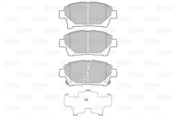 VALEO 601060 Brake Pad Set, disc brake