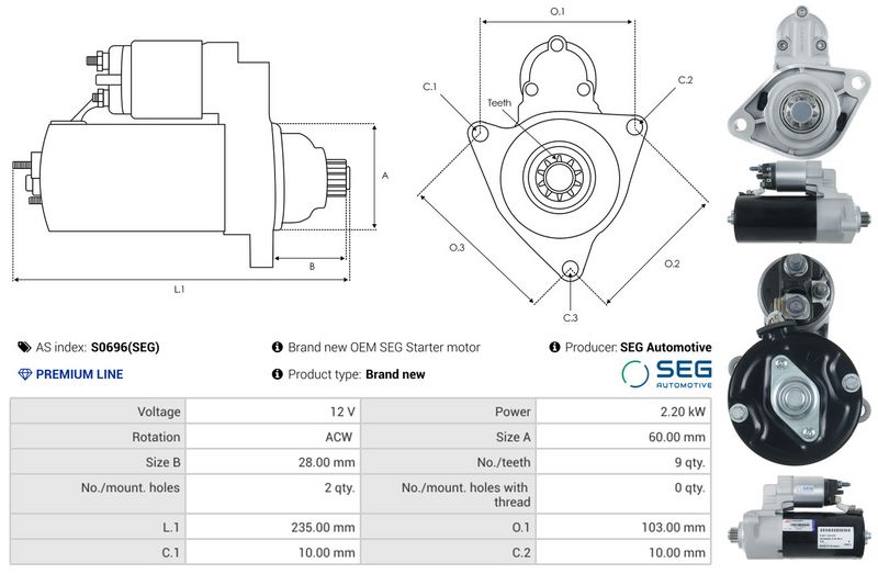 AS-PL S0696(SEG) Starter