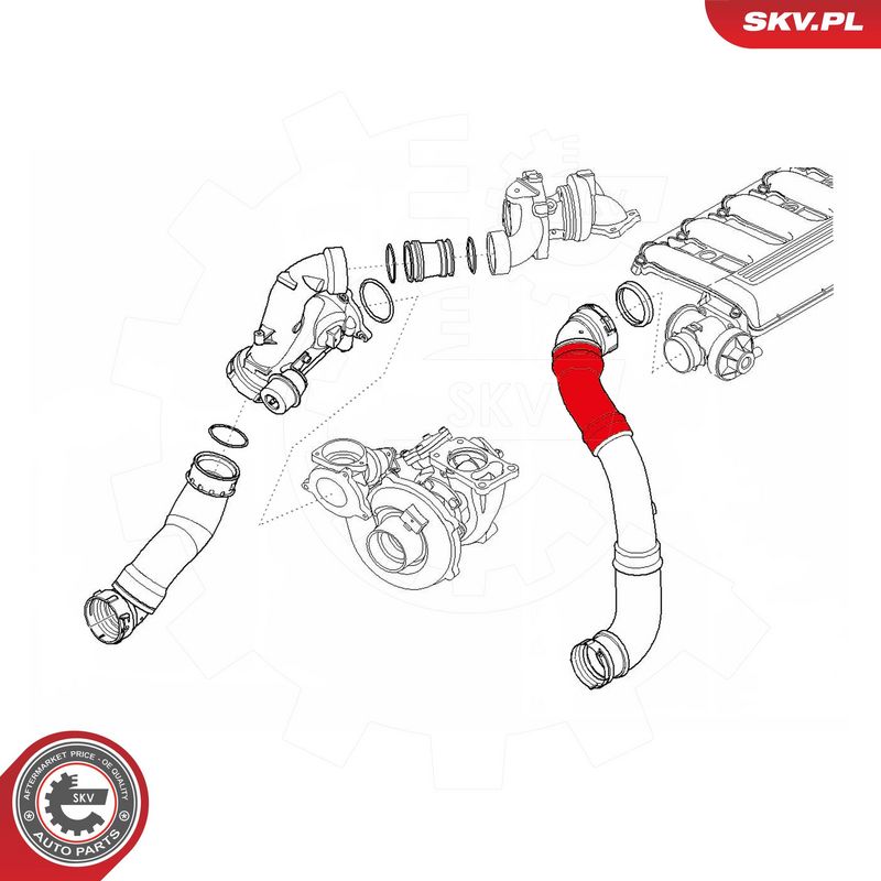 ESEN SKV 24SKV971 Charge Air Hose